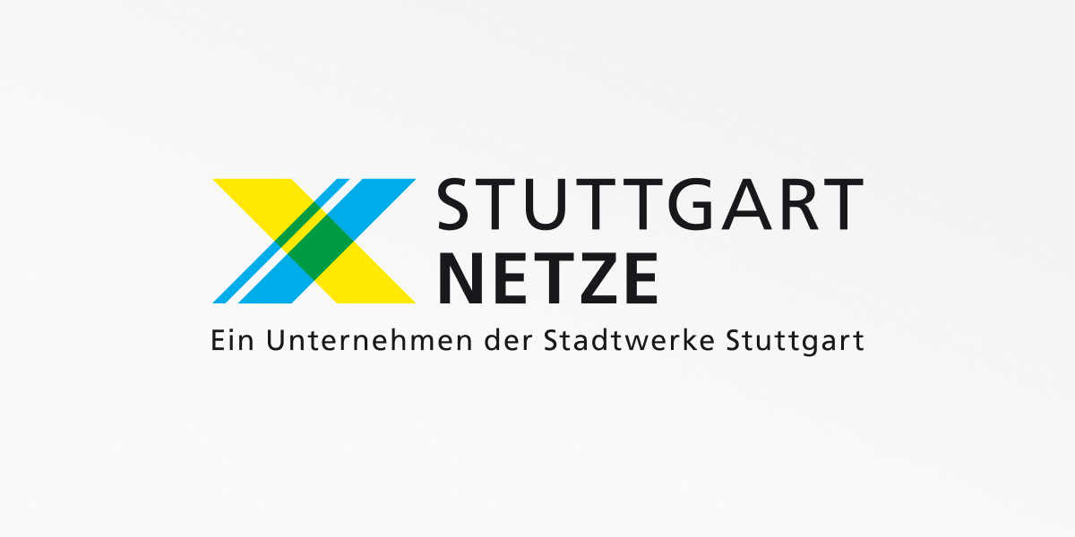 Logo Stuttgart Netze mit Zusatz: Ein Unternehmen der Stadtwerke Stuttgart.